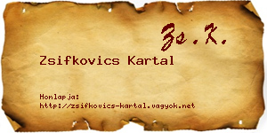 Zsifkovics Kartal névjegykártya